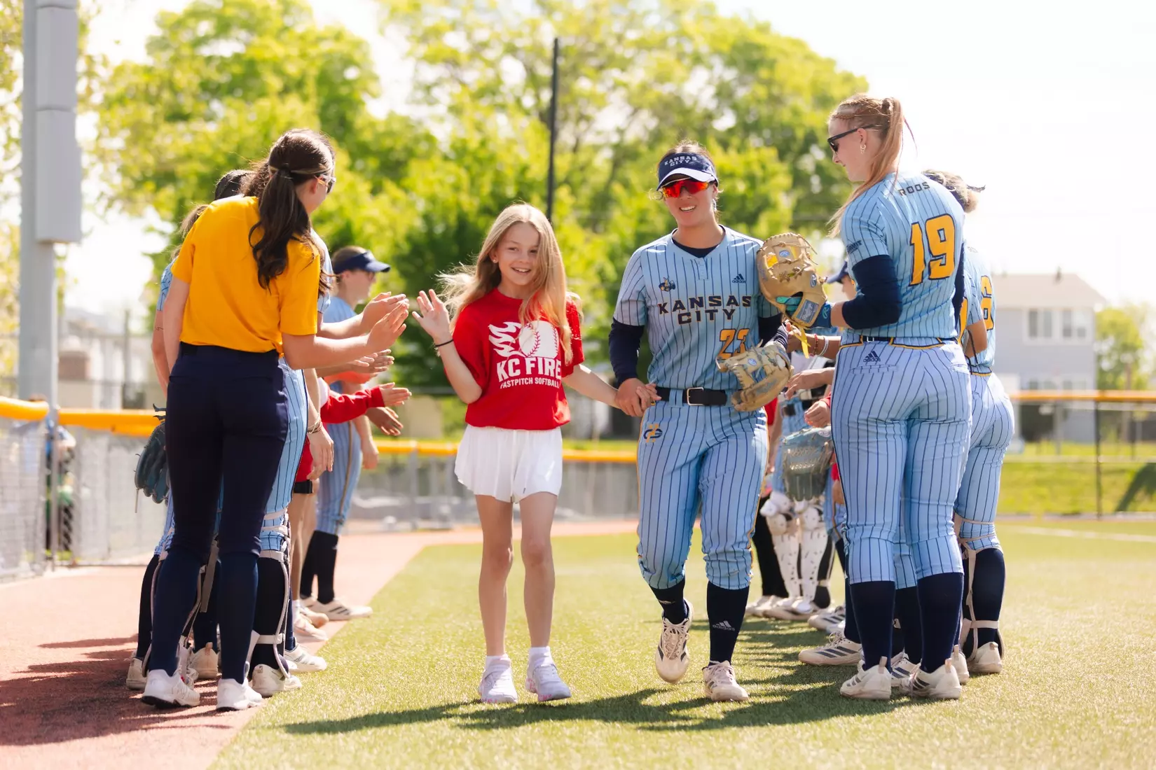 Kansas City Softball fell to South Dakota, 5-3 on April 26, 2026. The Roos completed their final home game of the regular season.