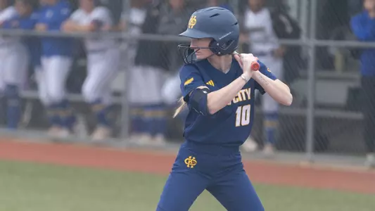 Lauren Parker Steps into the batter's box in the Roos' 10-4 win over South Dakota State