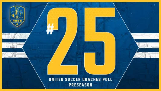 Kansas City Men's Soccer Ranked #25 in United Soccer Coaches' Preseason Poll