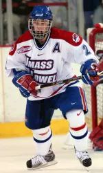 Ice Hockey: Dehner, UMass Lowell Rallies to Defeat Merrimack, 3-2 Image