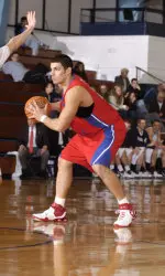 Men's Basketball: Colon, River Hawks Stave Off St. Thomas Aquinas in a Thriller, 67-56 Image