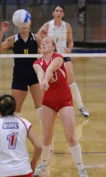 Volleyball Falls to Merrimack 3-1 Image