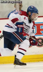 River Hawks Upended in the Third Period by Merrimack, 4-3 Image