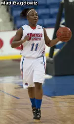 Simmons, River Hawks Stave Off Merrimack, 66-60 Image
