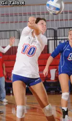 Volleyball Takes Conference Opener at Bentley, 3-1 Image