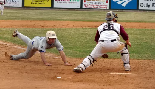 Jimmy Ricoy scores on a sacrifice fly.