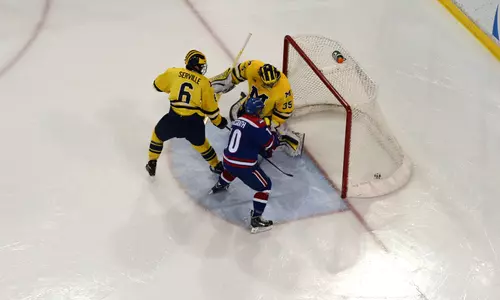 Ryan McGrath scores against Michiganm