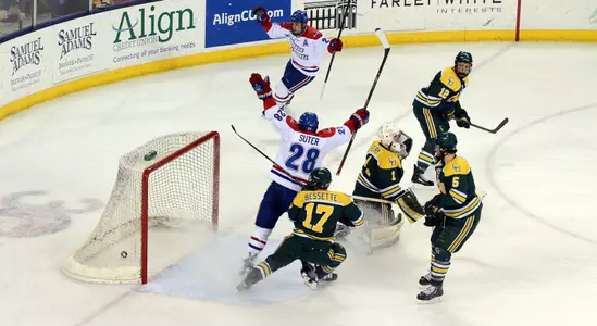 Scott Wilson puts the River Hawks on the board