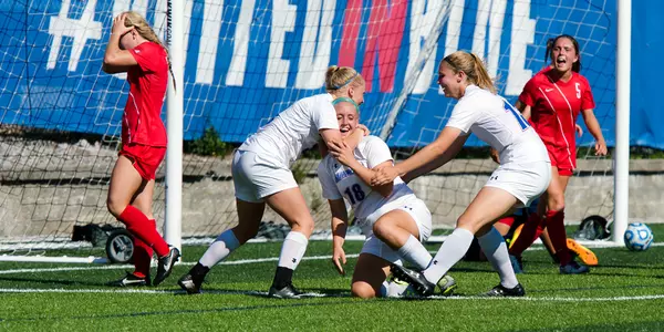 River hawks Celebrate after O'Callaghan Goal v SBU