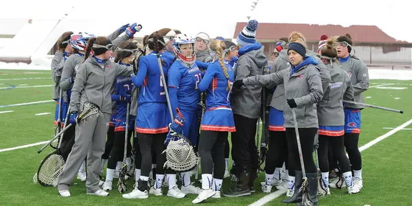River Hawks Battle Manhattan in Second Home Game Image