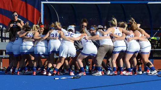 Noelle Pumping Up Huddle vs. BU