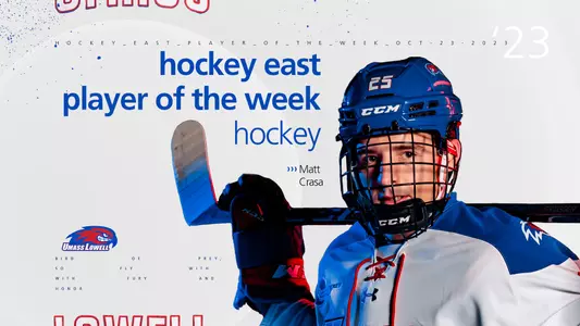 Matt Crasa Hockey East Player of the Week