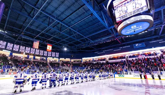 October 28, 2022, Lowell, MA:
The UMass Lowell Hockey team takes on the Boston University Terriers at the Tsongas Center in Lowell, Massachusetts on Friday, October 28, 2022.
(Photo by Nick Grace/UMass Lowell Athletics)