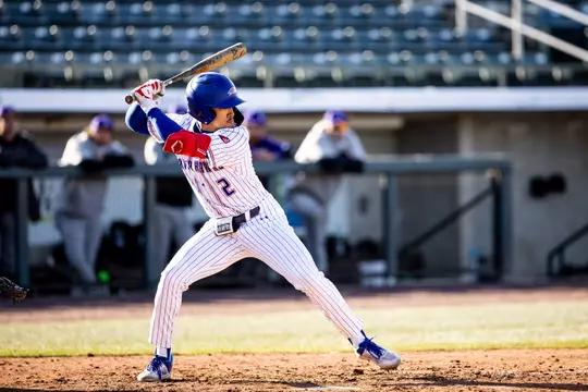 March 29, 2023, Lowell, MA:
The UMass Lowell Baseball team takes on the the Stonehill Skyhawks at LeLacheur Park in Lowell, Massachusetts. Wednesday, March 29, 2023.
(Photo by Nick Grace/UMass Lowell Athletics)