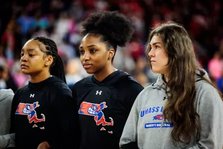 January 18, 2024, Lowell, MA:
The UMass Lowell women’s basketball team takes on the UAlbany Great Danes at the Tsongas Center in Lowell, Massachusetts. Thursday, January 18, 2024.
(Photo by Nick Grace/UMass Lowell Athletics)