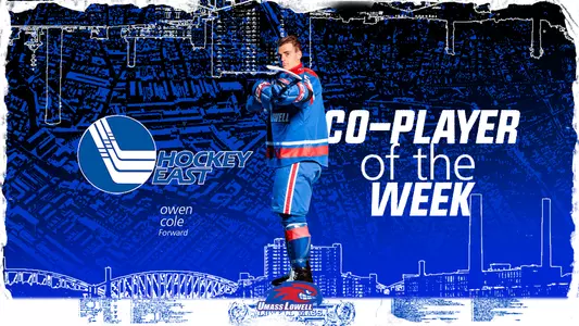 Owen Cole Hockey East Player of the Week Release Photo