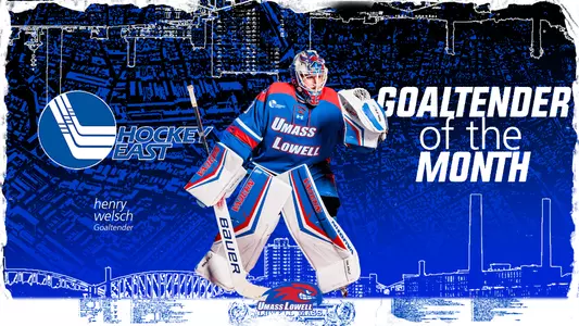 Henry Welsch Goaltender of the Month Graphic 10/31/2024
