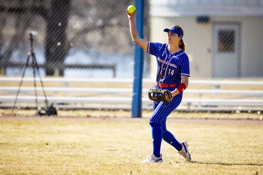 March 22, 2023, Lowell, MA:
The Umass Lowell Softball team takes on the UMass Amherst minutewomen at River View field in Lowell, Massachusetts. Wednesday, March 22, 2023.
(Photo by Nick Grace/UMass Lowell Athletics)