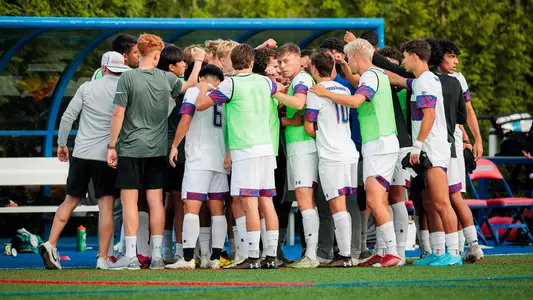 MSOC Pregame Huddle vs Lafayette