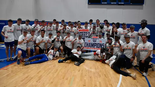 Photo of UMass Lowell Mens Track and Field after Winning 2026 Outdoor Championship