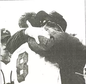 2001 Regionals Jim Stone and Jon Cahill Hugging