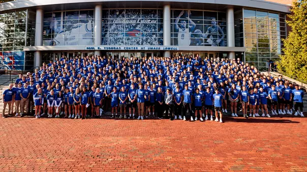 Group Photo of every UMass Lowell Athlete from 2025-26