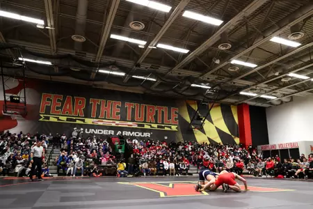 Penn State’s No. 2 Max Dean vs. Maryland’s Kevin Makosy.
Maryland Terrapins vs. #2 Penn State Nittany Lions at The Pavilion in College Park, MD on Friday, Jan. 7, 2022.
Zach Bland/Maryland Terrapins