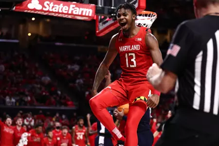 Hakim Hart (13)
Maryland Terrapins vs. Penn State Nittany Lions at XFINITY Center in College Park, MD on Monday, Feb. 21, 2022.
Zach Bland/Maryland Terrapins