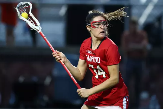 Attacker Kate Sites (34)
#8 Maryland Terrapins vs. #12 Princeton Tigers at Sherrerd Field at Class of 1952 Stadium in Princeton, N.J. on Wednesday, Apr. 13, 2022.
Zach Bland/Maryland Terrapins