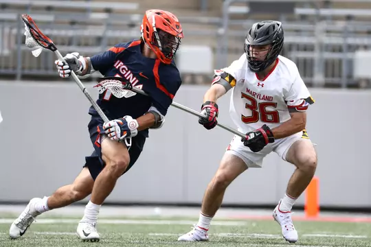 Defender Ajax Zappitello (36)
#1 Maryland Terrapins vs. Virginia Cavaliers in the Quarterfinals of the 2022 NCAA Men’s Lacrosse Tournament at Ohio Stadium in Columbus, Ohio on Sunday, May. 22, 2022.
Zach Bland/Maryland Terrapins