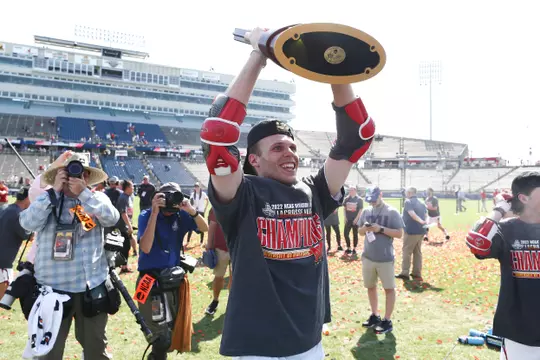 Attacker Logan Wisnauskas (1)
#1 Maryland Terrapins vs. #7 Cornell Big Red in the Championship Final of the 2022 NCAA Men’s Lacrosse Tournament at Rentschler Field in East Hartford, Conn. on Monday, May. 30, 2022.
Zach Bland/Maryland Terrapins
