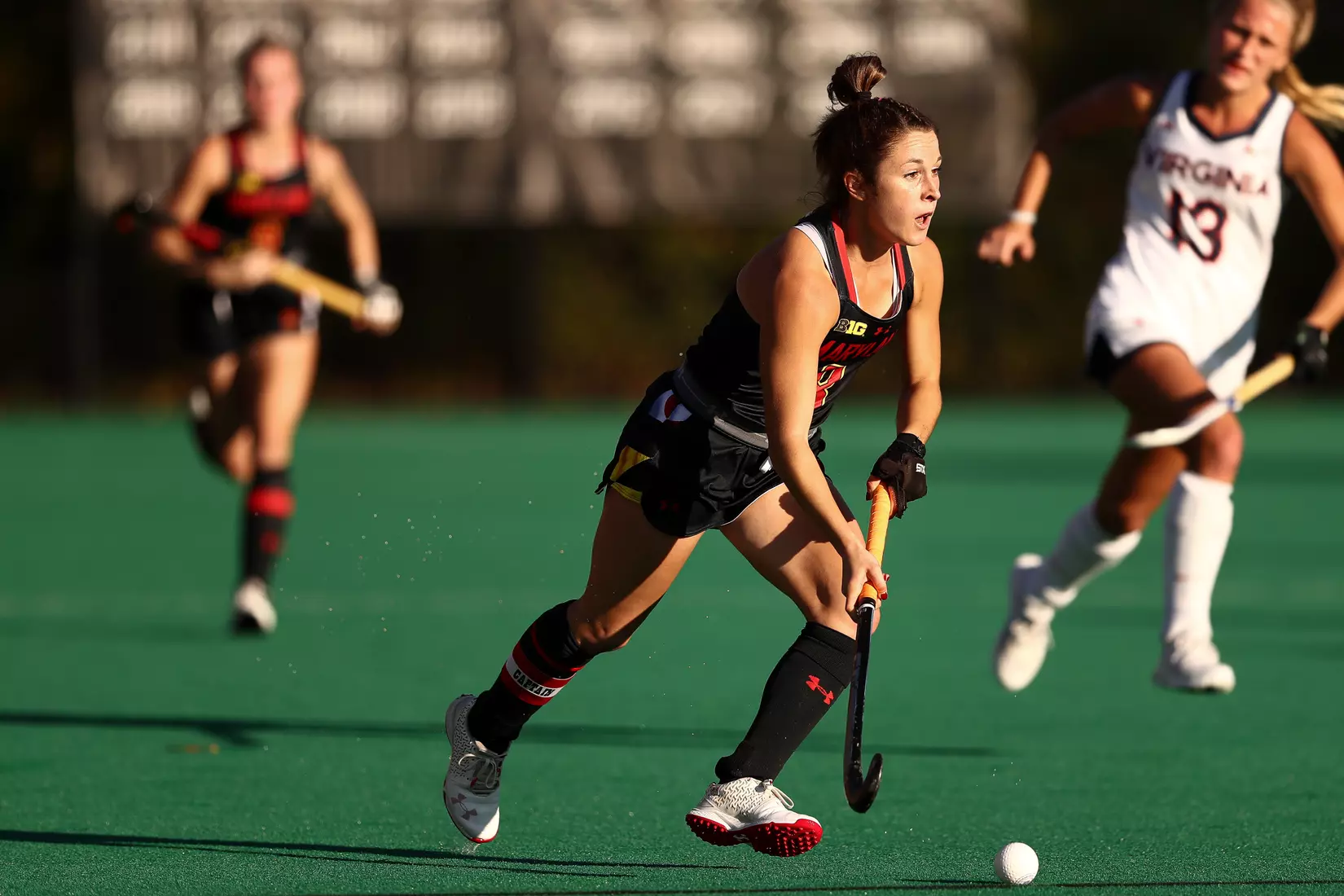 Midfielder Brooke DeBerdine (8)
#5 Maryland Terrapins vs. #13 Virginia Cavaliers at Maryland Field Hockey Complex in College Park, MD on Friday, Nov. 12, 2021.
Zach Bland/Maryland Terrapins