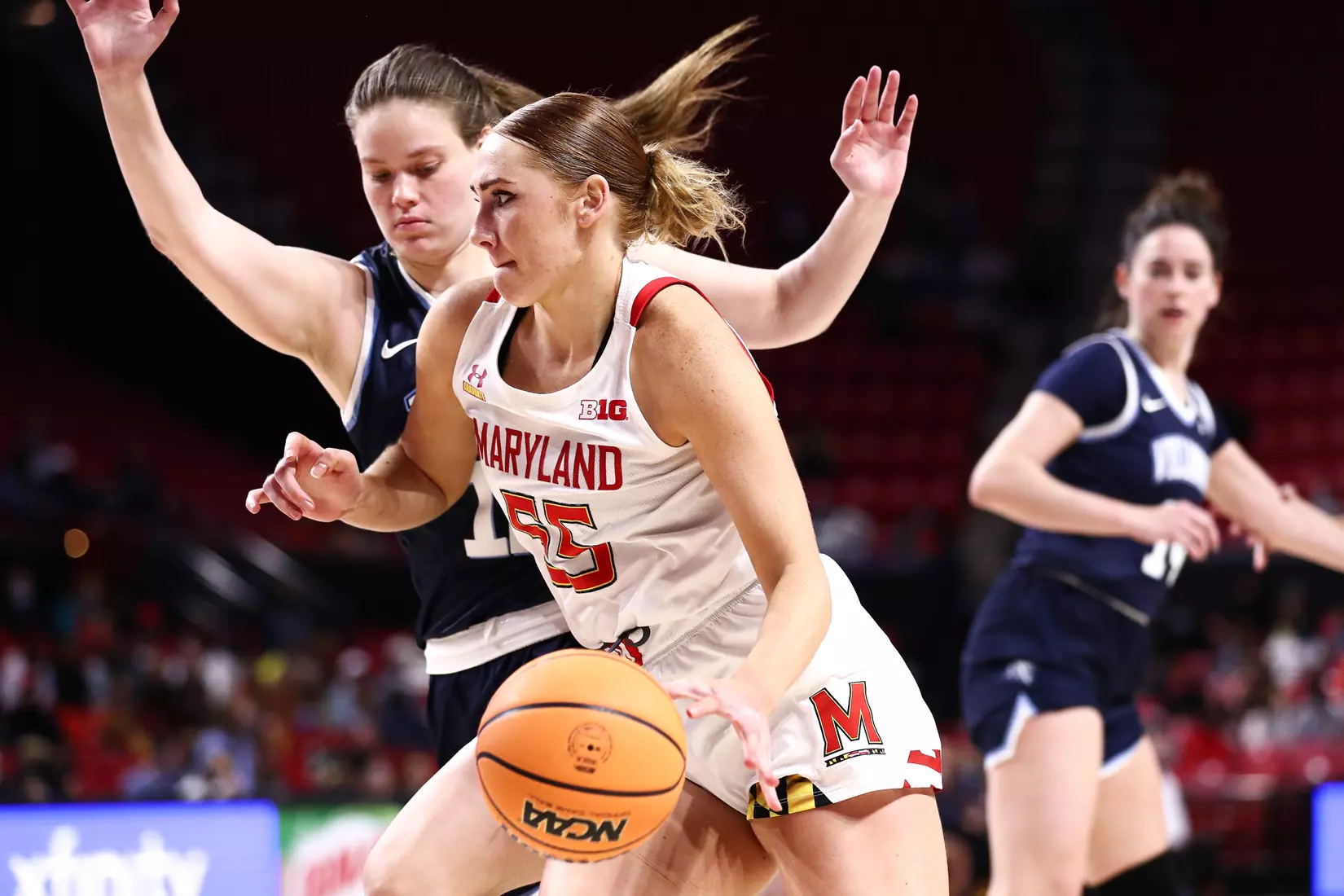 Chloe Bibby (55)
#4 Maryland Terrapins vs. Villanova Wildcats at XFINITY Center in College Park, MD on Friday, Nov. 12, 2021.
Zach Bland/Maryland Terrapins