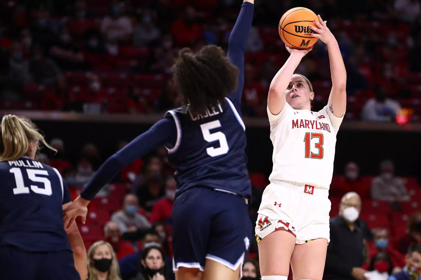 Faith Masonius (13)
#4 Maryland Terrapins vs. Villanova Wildcats at XFINITY Center in College Park, MD on Friday, Nov. 12, 2021.
Zach Bland/Maryland Terrapins