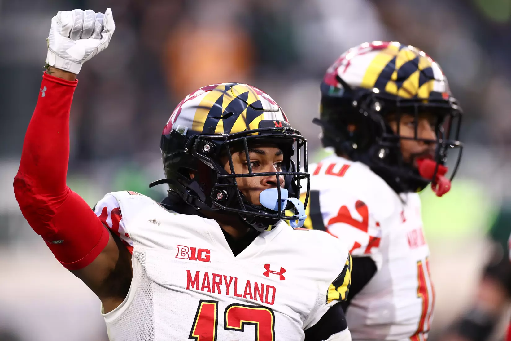 Defensive back Tarheeb Still (12)
Maryland Terrapins vs. #8 Michigan State Spartans at Spartan Stadium in East Lansing, MI on Saturday, Nov. 13, 2021.
Maddie Kyler/Maryland Terrapins