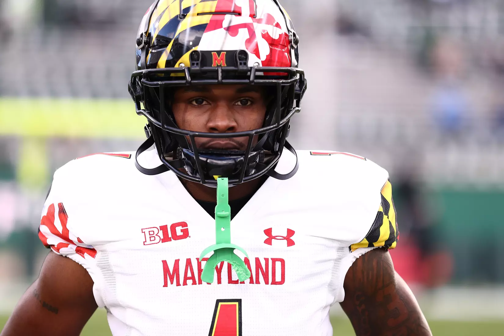 Wide receiver Marcus Fleming (1)
Maryland Terrapins vs. #8 Michigan State Spartans at Spartan Stadium in East Lansing, MI on Saturday, Nov. 13, 2021.
Maddie Kyler/Maryland Terrapins