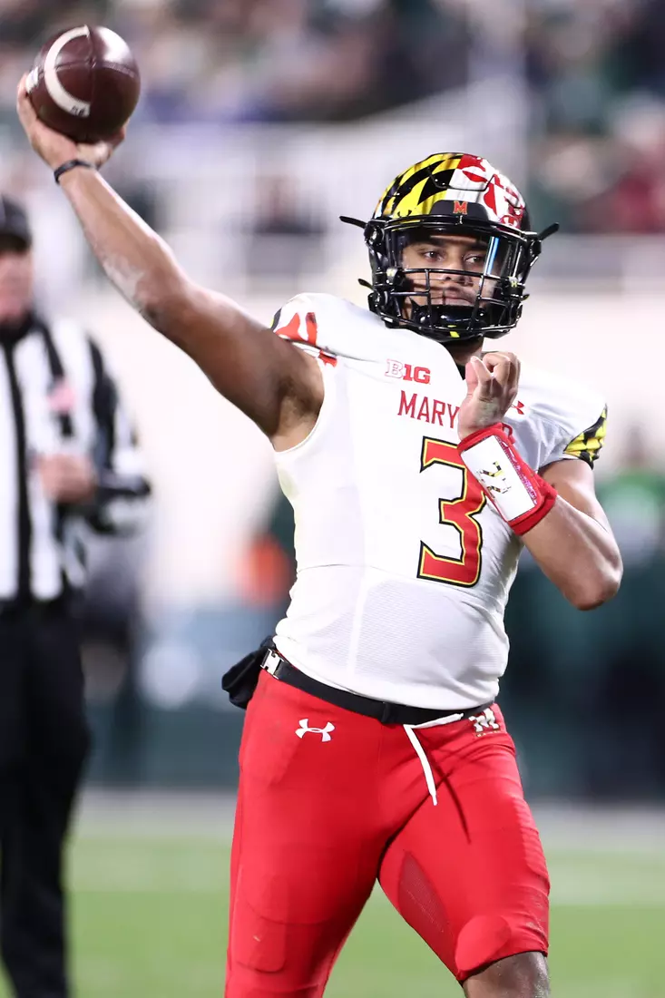 Quarterback Taulia Tagovailoa (3)
Maryland Terrapins vs. #8 Michigan State Spartans at Spartan Stadium in East Lansing, MI on Saturday, Nov. 13, 2021.
Maddie Kyler/Maryland Terrapins