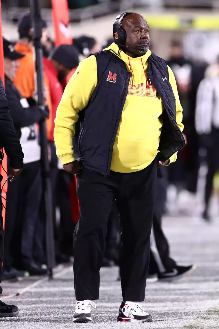 Head coach Michael Locksley
Maryland Terrapins vs. #8 Michigan State Spartans at Spartan Stadium in East Lansing, MI on Saturday, Nov. 13, 2021.
Maddie Kyler/Maryland Terrapins