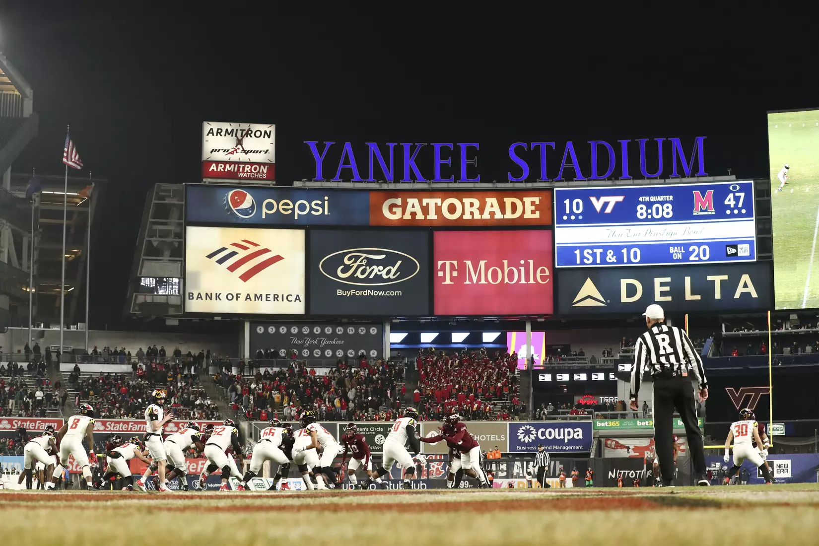 Pinstripe Bowl: Maryland Terrapins vs. Virginia Tech Hokies at Yankee Stadium in Bronx, NY on Wednesday, Dec. 29, 2021.
Zach Bland/Maryland Terrapins