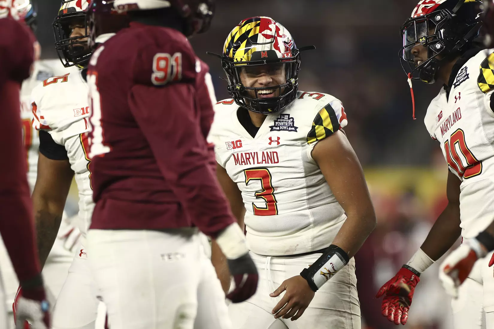 Pinstripe Bowl: Maryland Terrapins vs. Virginia Tech Hokies at Yankee Stadium in Bronx, NY on Wednesday, Dec. 29, 2021.