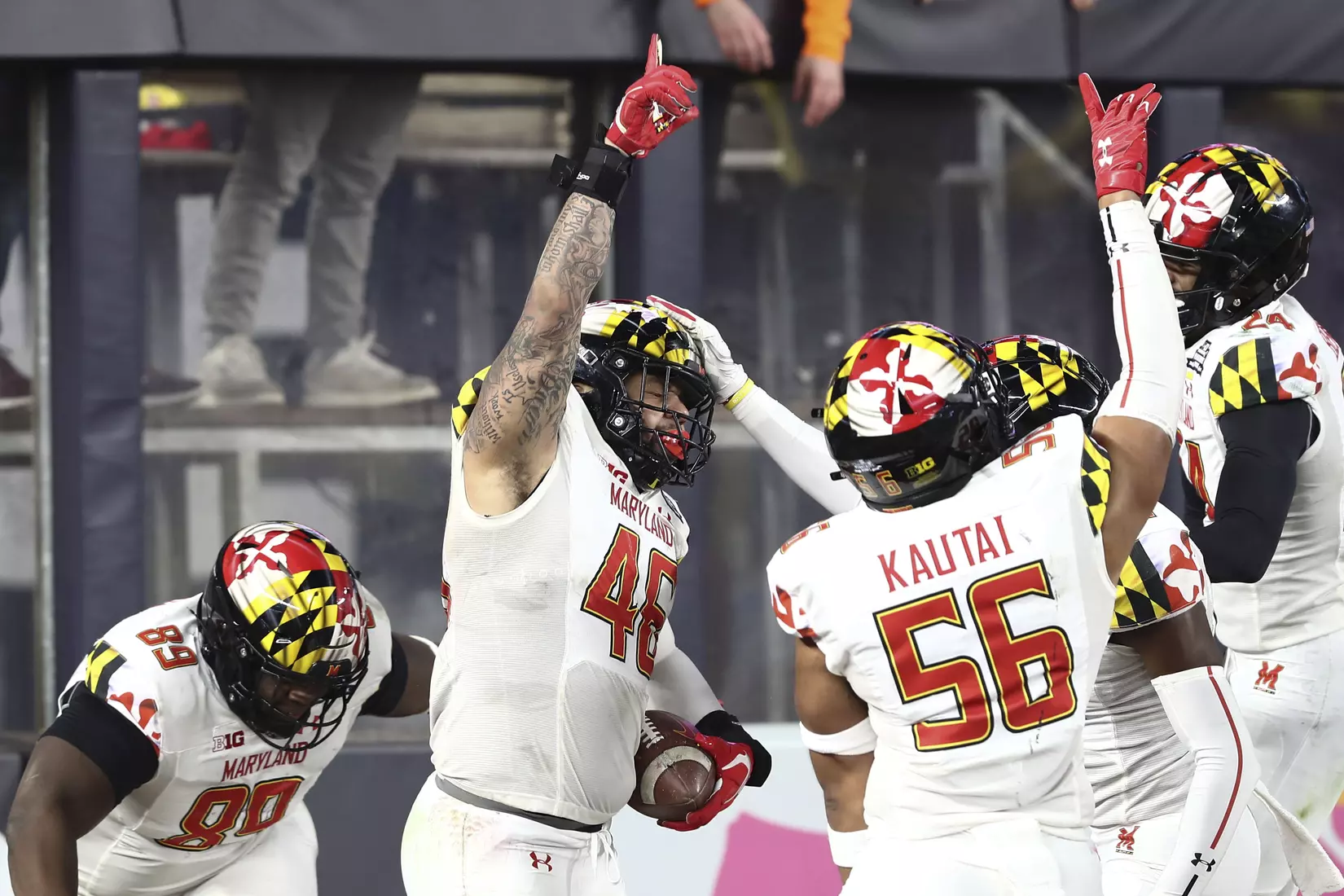 Greg Rose (46).
Pinstripe Bowl: Maryland Terrapins vs. Virginia Tech Hokies at Yankee Stadium in Bronx, NY on Wednesday, Dec. 29, 2021.
Maddie Kyler/Maryland Terrapins