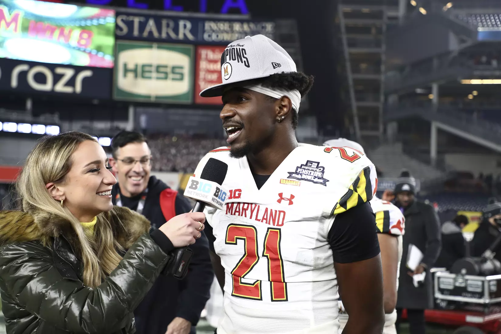 Darryl Jones (21).
Pinstripe Bowl: Maryland Terrapins vs. Virginia Tech Hokies at Yankee Stadium in Bronx, NY on Wednesday, Dec. 29, 2021.
Maddie Kyler/Maryland Terrapins