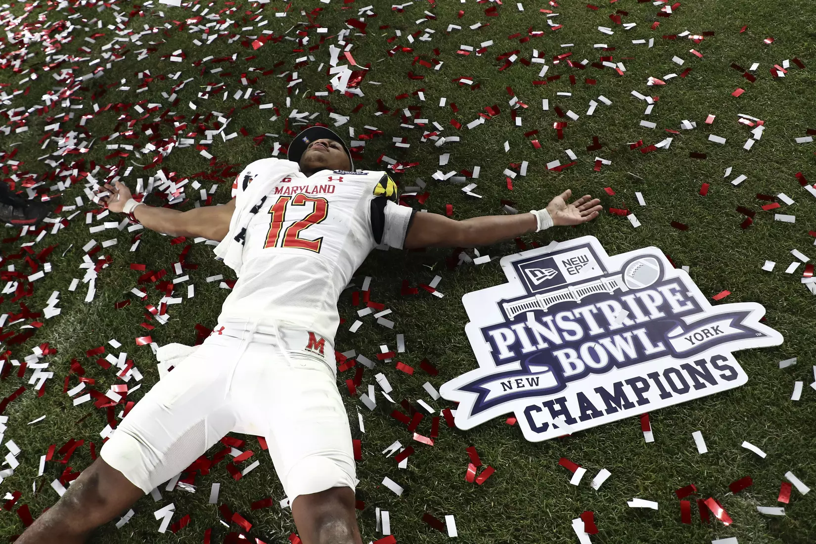 Tarheeb Still (12).
Pinstripe Bowl: Maryland Terrapins vs. Virginia Tech Hokies at Yankee Stadium in Bronx, NY on Wednesday, Dec. 29, 2021.
Maddie Kyler/Maryland Terrapins