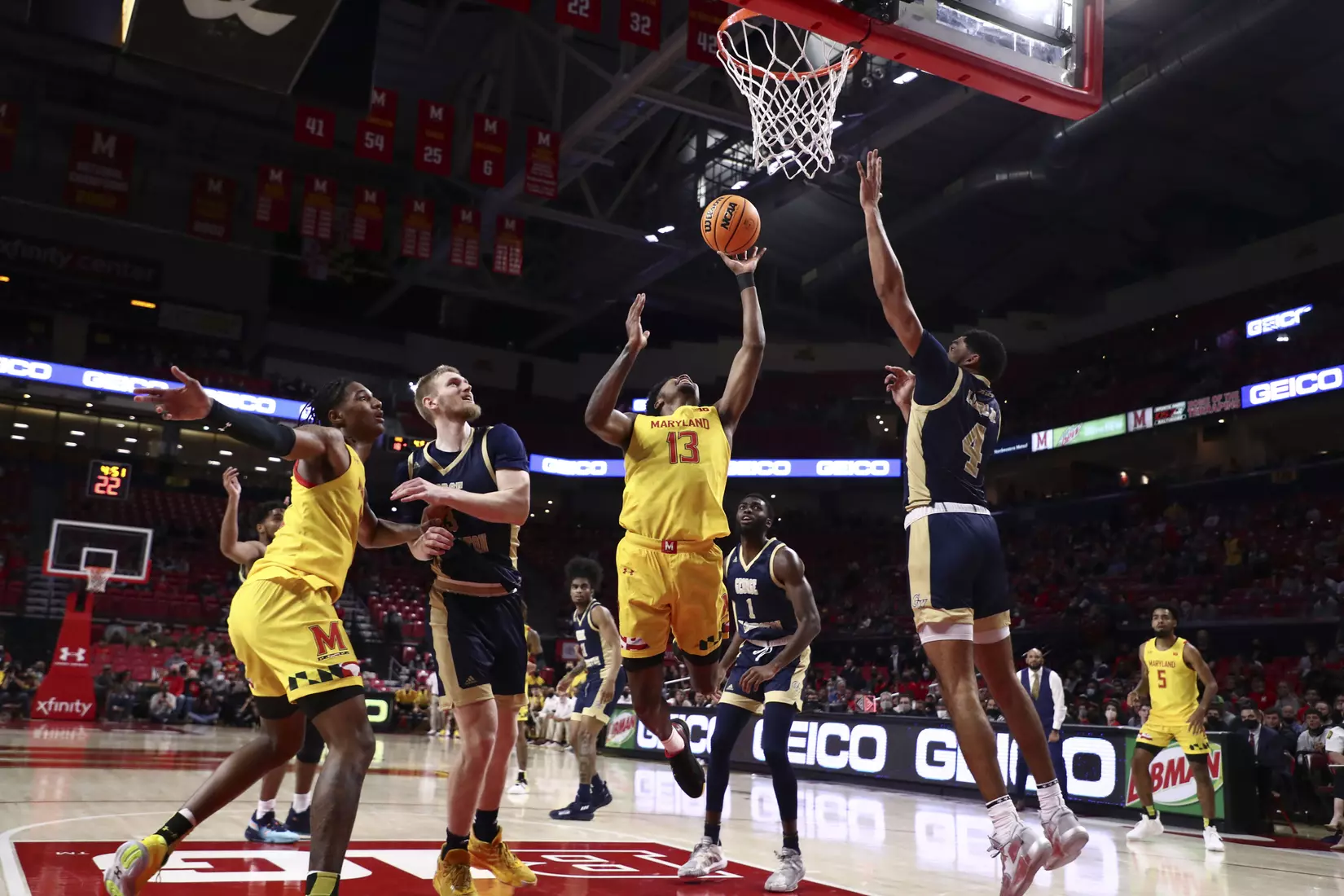 #21 Men's Basketball vs. George Washington. Thursday, November 11th, 2021. Zach Bland/Maryland Terrapins.