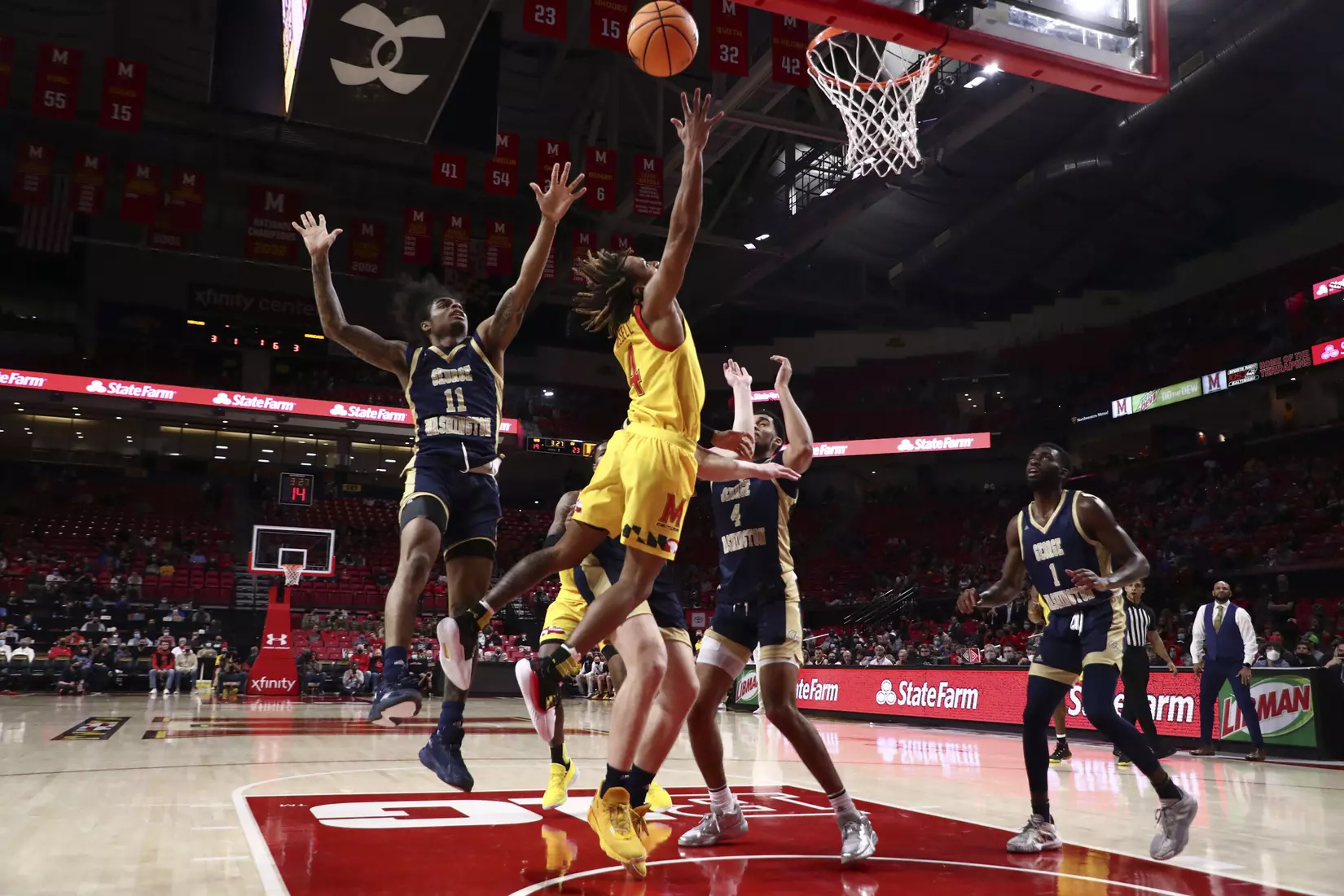 #21 Men's Basketball vs. George Washington. Thursday, November 11th, 2021. Zach Bland/Maryland Terrapins.