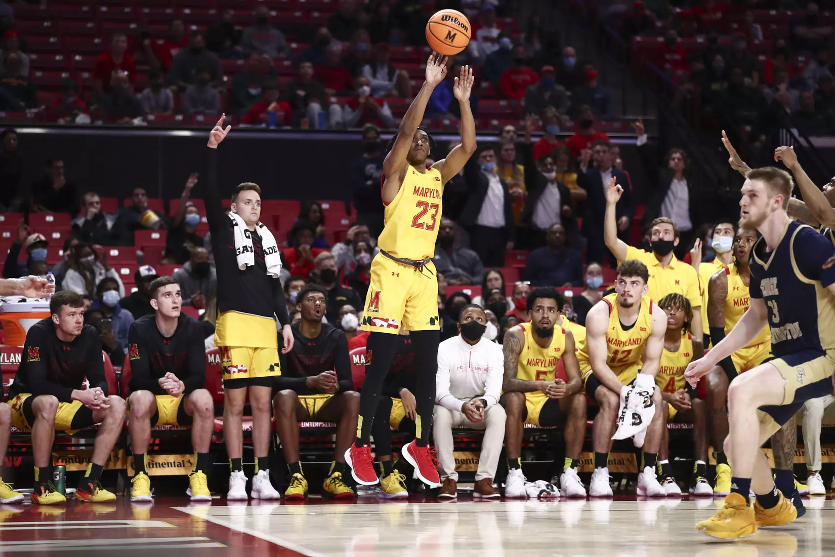#21 Men's Basketball vs. George Washington. Thursday, November 11th, 2021. Zach Bland/Maryland Terrapins.