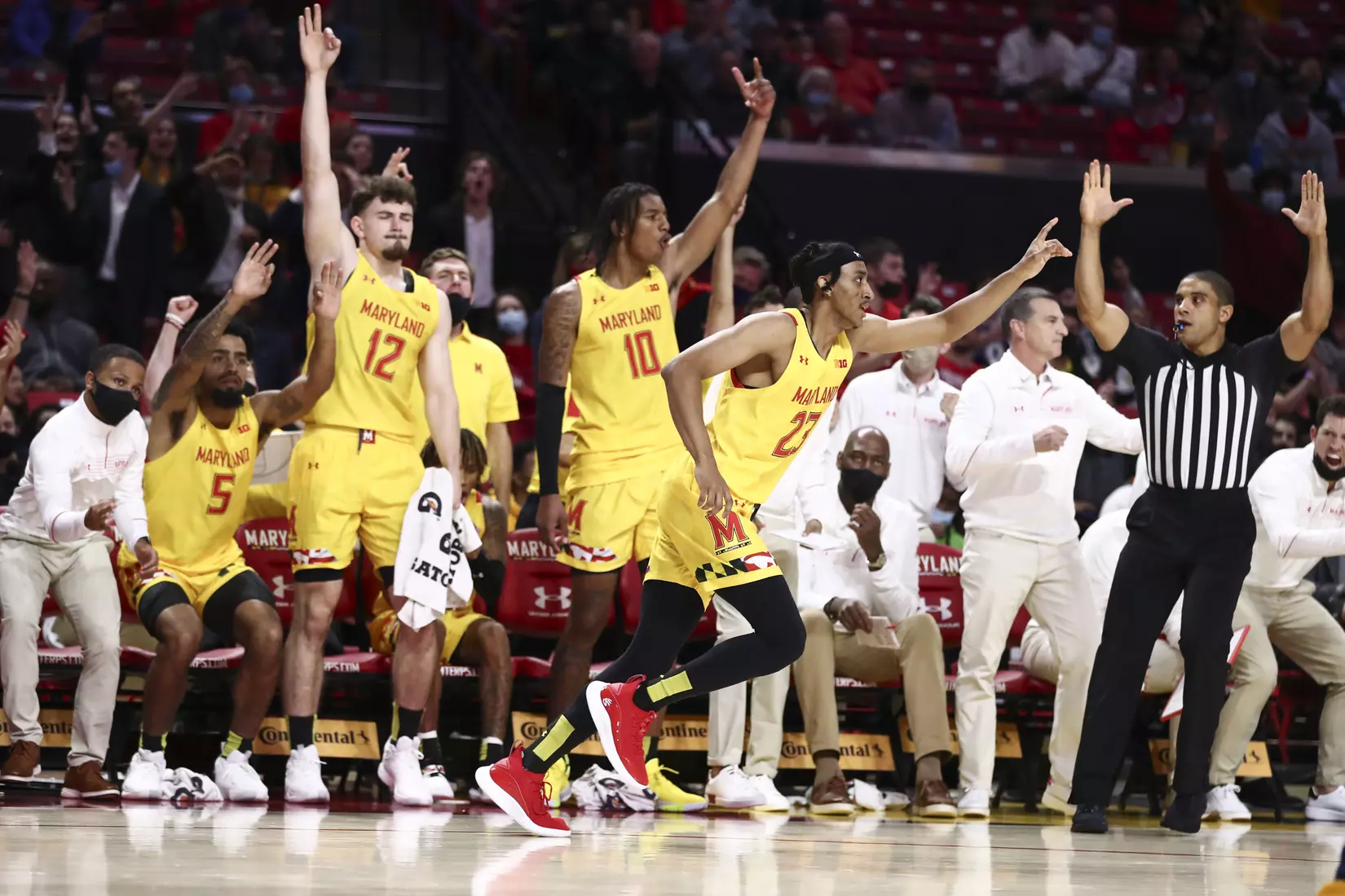 #21 Men's Basketball vs. George Washington. Thursday, November 11th, 2021. Zach Bland/Maryland Terrapins.