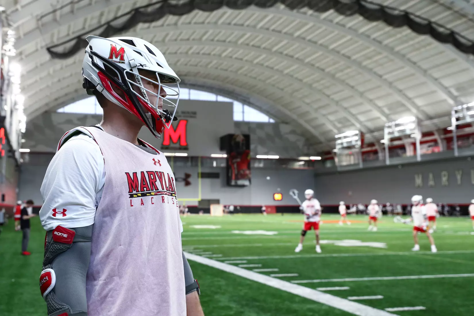 Logan Wisnauskas (1). Maryland Terrapins vs. the Albany Great Danes at Jones-Hill House in College Park, MD on Saturday March 12, 2022. Taylor McLaughlin/Maryland Terrapins