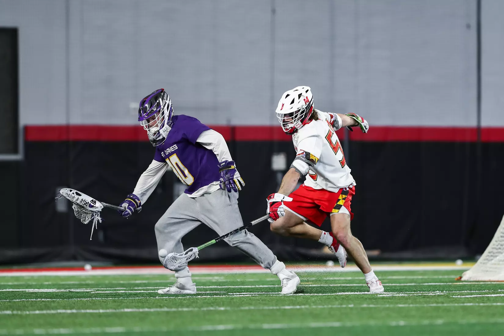 Luke Wierman (52). Maryland Terrapins vs. the Albany Great Danes at Jones-Hill House in College Park, MD on Saturday March 12, 2022. Taylor McLaughlin/Maryland Terrapins