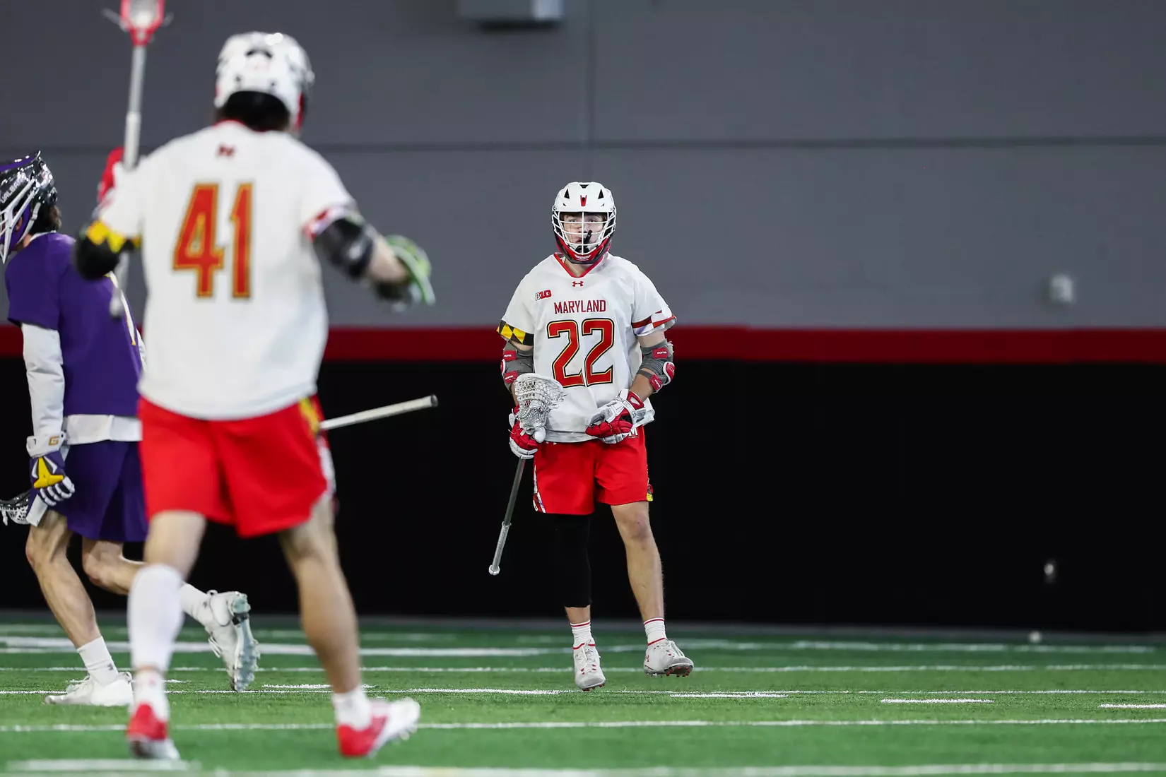 Jack Koras (22). Maryland Terrapins vs. the Albany Great Danes at Jones-Hill House in College Park, MD on Saturday March 12, 2022. Taylor McLaughlin/Maryland Terrapins